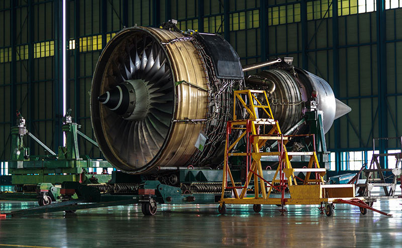 Airplane jet engine