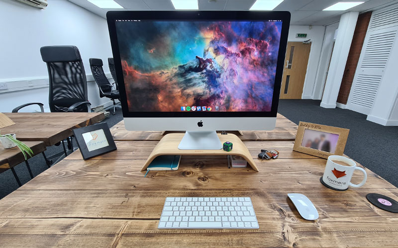 Reclaimed wood desk