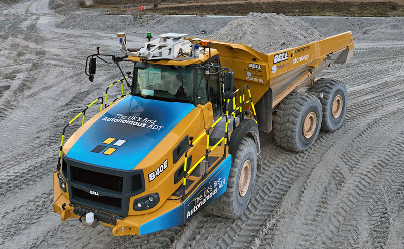 Bell B40E Autonomous Articulated Dump Truck (ADT)