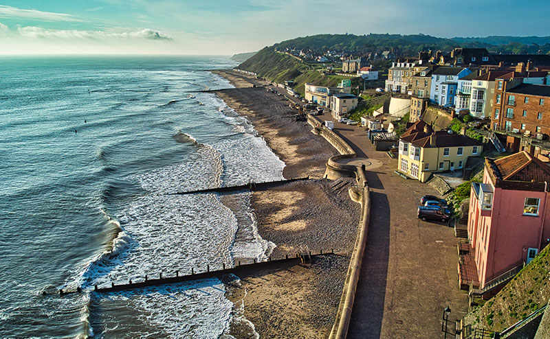 Coastal town scene