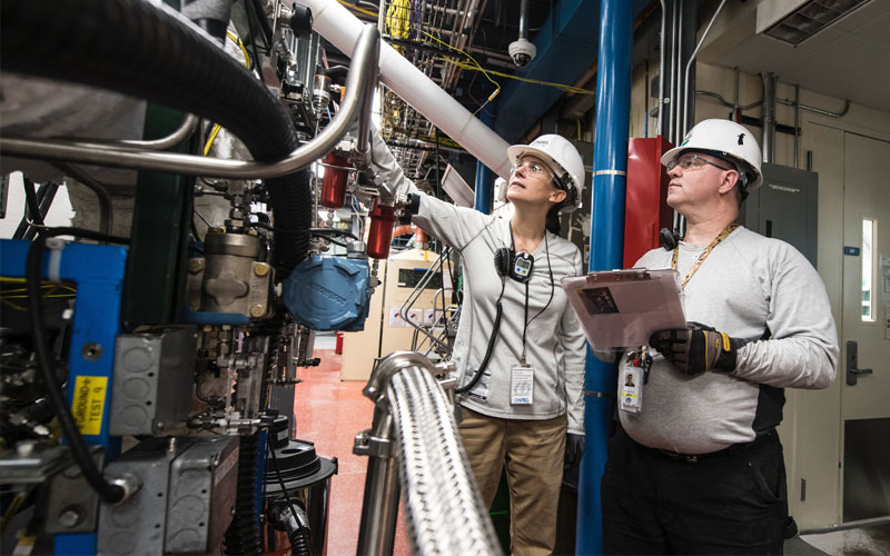 Engineers conducting a site survey