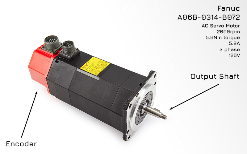 Fanuc A06B-0314-B072 AC servo motor
