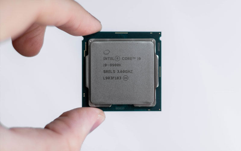 Intel i9 processor chip