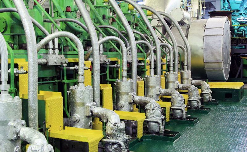 Ship engine room