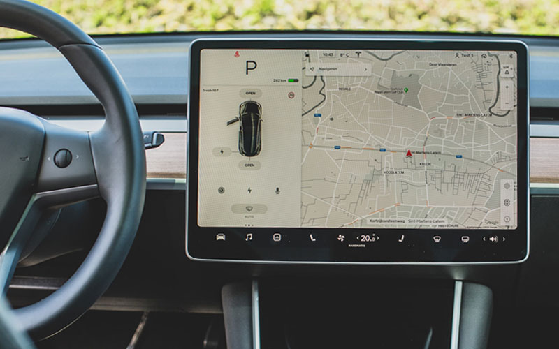 Tesla interior
