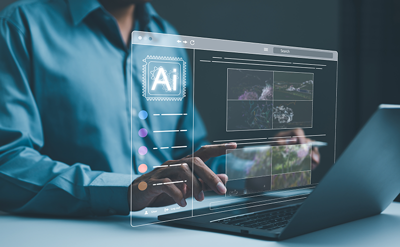 Using AI software